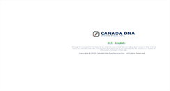Desktop Screenshot of canadadnabio.com