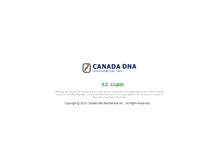 Tablet Screenshot of canadadnabio.com
